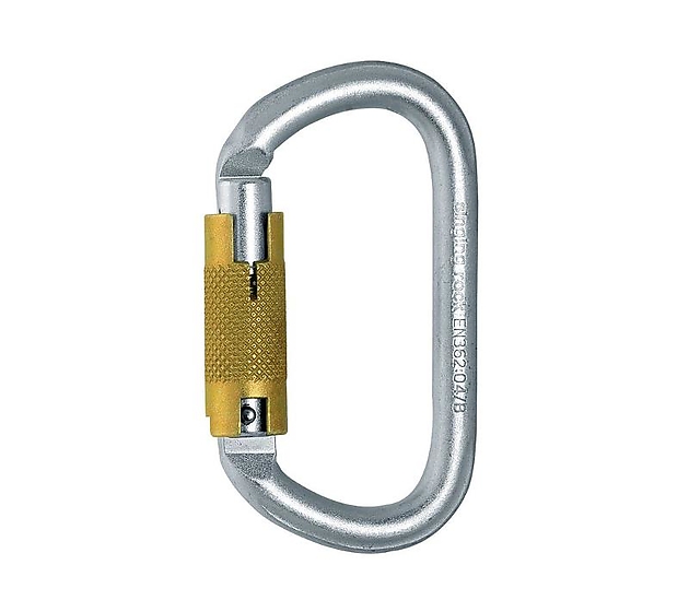 oval steel connector triple lock
